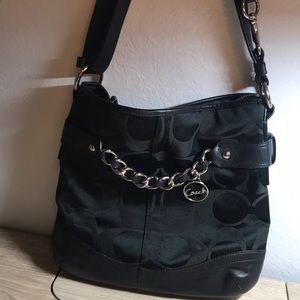 Black Coach convertible bag